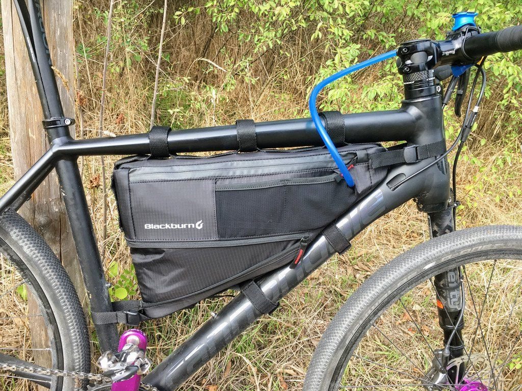 Close-up of the Blackburn Outpost Frame Bag (Medium Size)